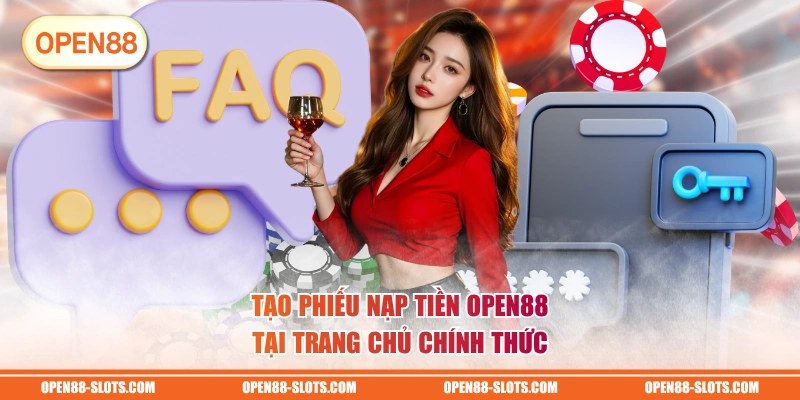 Tạo phiếu nạp tiền OPEN88 tại trang chủ chính thức